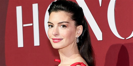 Anne Hathaway shows off her natural skin texture and visible pores in new close-up pictures