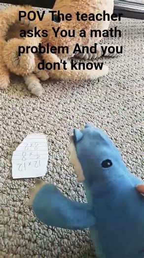 POV the teacher asks you a math problem and you don't know it