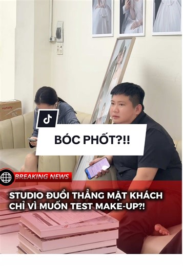Studio chụp ảnh cưới ở Tân Phú từ chối test make-up