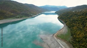 Ananuri castle complex on the Aragvi River in Dusheti Municipality Georgia