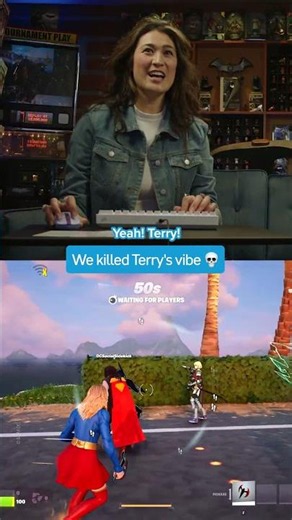 Terry is BEYOND ragebaited by Supergirl in Fortnite 😳 | DC