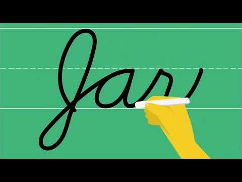 How to write a cursive letter “J” in uppercase