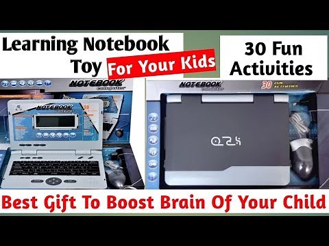 🔴TOY LAPTOP FOR KIDS || Educational Notebook With 30 Fun Activities | REVIEW And UNBOXING