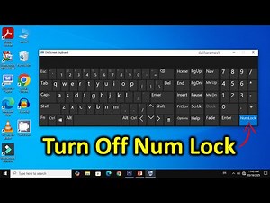 How to Turn Off Num Lock In On Screen Keyboard