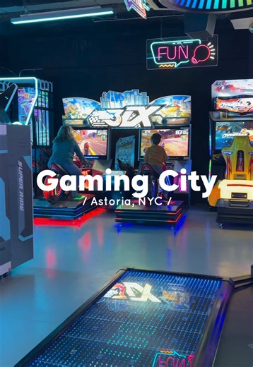 Things to do in NYC that aren’t just dinner 🎮✨ @GamingCity USA #nycdatenight #nycthingstodo #nycdateideas #nycactivities #astorianyc