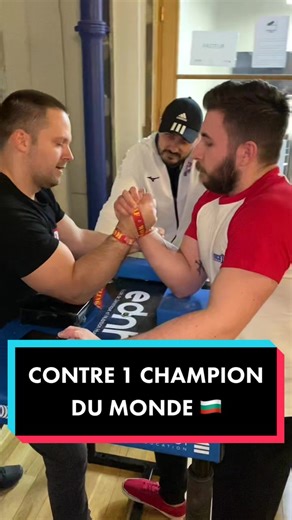 Sparring amical contre un champion du monde bulgare 🇧🇬 #cavabarber #brasdefer #pourtoi #armwrestling #bulgarian