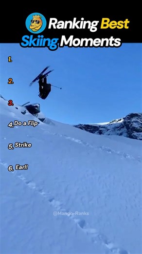 Ranking Best Skiing Moments 😂 ⛷️ #mangoranks #funny #skiing #shorts