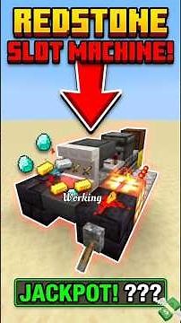 Most space effective Slot machine in Minecraft #shorts #minecraft