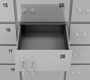 [Hot Item] Rugged Stainless Steel and Secure Storage Box Safe Deposit Locker