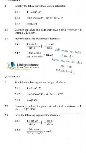 NCV level 4 mathematics