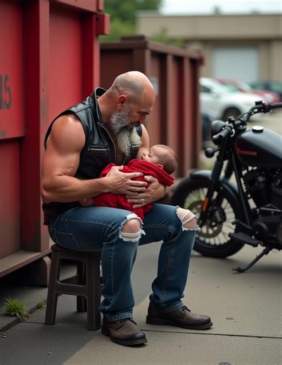 3.8K views | The biker ripped the patches from his own vest to wrap...