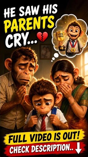 😭 Kiki Monkey Saw His Parents Cry. Then Everything Changed!🏆🐵❤️ #KikiMonkey #TamilCartoon #kidssongs