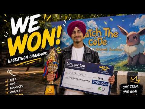 I Won A National Level 24 Hour HACKATHONNN !!! | ft. Angad Singh