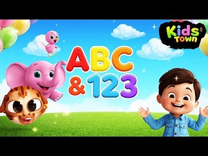 ABC & 123 Song for Kids | Learn Alphabets & Numbers | Kids Town