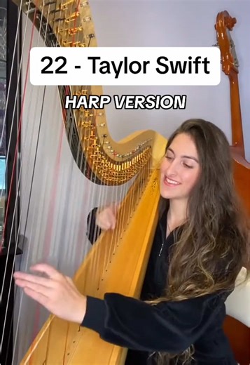 What song do you want to hear on the harp next? #taylorswift #swifties #22 #harp #harpist
