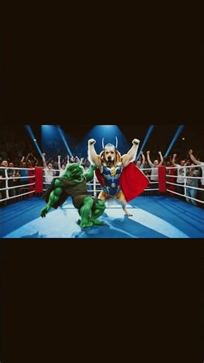 Hulk Vs Thanos dog Wrestling😱👿| Ai Story #hulk #thanus #shortvideo.
