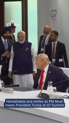 - Interesting seating plan from the French.- To the contrary, this is not a v smiley interaction on the part of the Indian PM esp compared to past interactions. That's not entirely surprising.- First mtg for a long time tho they've had several phone calls.