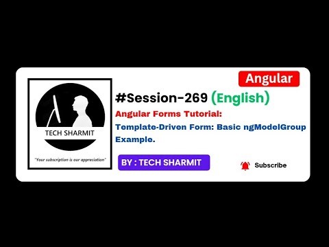 Template-Driven form - Basic example for ngModelGroup | Angular tutorial in English (Session-269)