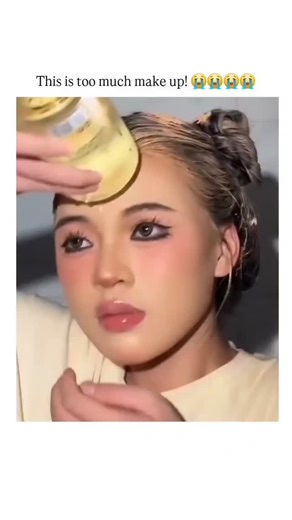 ENTERTAINMENT on Instagram: "- The post shares a comedic 65-second video of a young woman dramatically washing off layers of heavy contouring, foundation, and false lashes, revealing a natural face amid exaggerated scrubbing, captioned to mock the excess. - Garnering 6.3 million views and 12k likes within a day, it resonates with viral TikTok-style trends critiquing beauty filters and enhancements, as seen in similar content spiking 40% in makeup removal shares on social platforms in 2025. - Rep