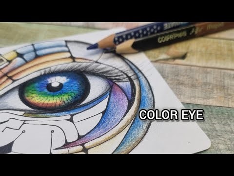 Watch This Eye Drawing Transform With Color