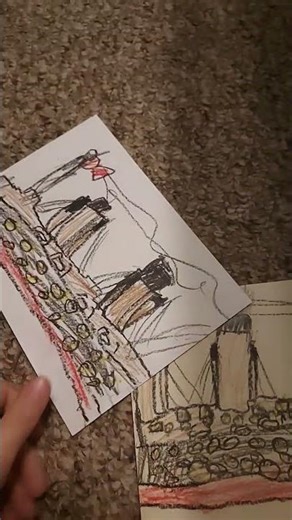 Titanic paper titanic sinking And I redid the titanic with Smoke stacks attached and papertitanic to