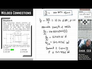 Solved Problems in Steel Design - Welded Connections Part 009