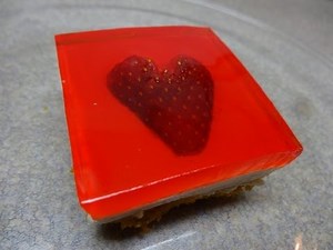 Strawberry Jello (Jelly) Cheesecake Squares