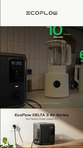 EcoFlow DELTA 3 1000 Air Portable Power Station