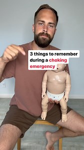 Knowing CPR saves lives. Here are three things to remember during a choking emergency. Leave a comment with the word “CPR” to receive discounted access to our Parent CPR course! | thrivetraininginstitute