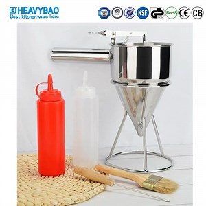[Hot Item] Heavybao Stainless Steel Conical Hopper Confectionery Conical Syrup Funnel