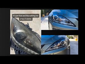 How to replace headlight lens (06-13 IS350 headlight lens replacement tutorial )