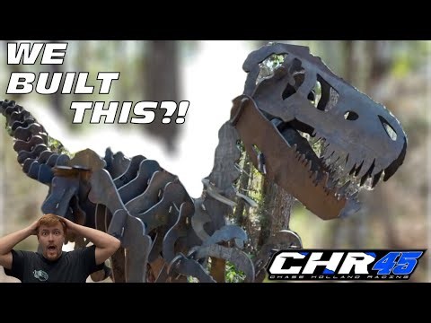I turned $1,800 in steel into a LIFE-SIZE dinosaur- From 1/2” Flat Steel to a 17-Foot Monster
