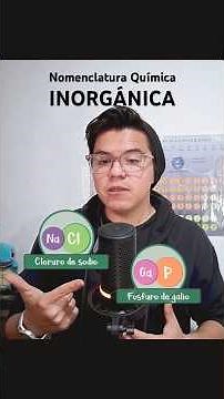 ¿Qué es la nomenclatura química inorgánica y cómo aprenderla? #química #quimicainorganica #iupac