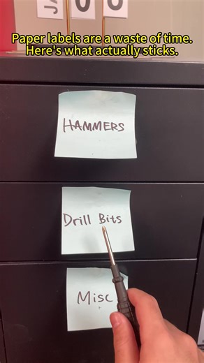 Magnetic Tool Box Labels for Better Organization