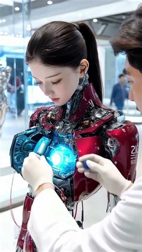 Guy Tries Out the Newest Girlfriend Robot at the Expo