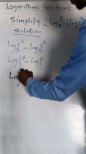 Logarithms Simplification #logarithmfunction