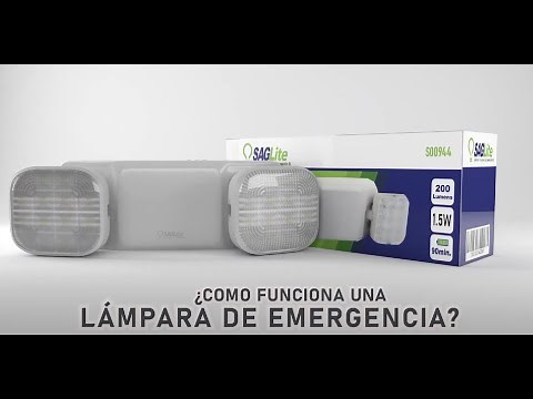 ¿Cómo Funciona Lámpara de Emergencia LED SAGLite?