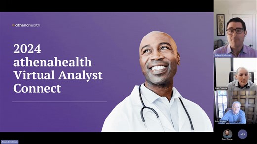 A few weeks ago, we held a virtual analyst connect event where members of our executive leadership team shared athenahealth's vision for 2024 and reflected on our successes from 2023. We discussed everything from AI advancements to key roadmap moments and priorities for the year ahead. A big thank you to everyone who attended from KLAS Research, Gartner, IDC, Chilmark Research, Frost & Sullivan and Signify Research! | athenahealth | Facebook