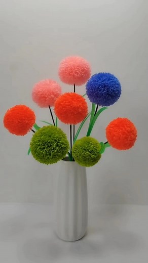 #Handmade #Manual Arts#Tiktok Assistant#Woolen thread flower