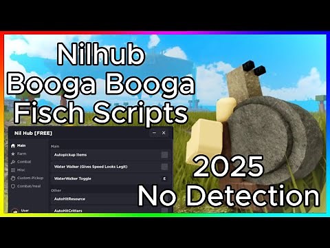FREE Roblox Booga Booga and Fisch Nilhub Script 2025 !