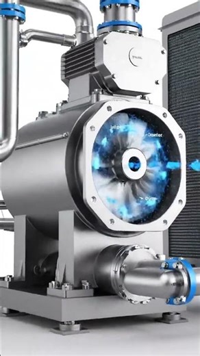 Centrifugal Compressor Explained | HVAC #hvactechnician #hvacbasics #mechanicalengineering