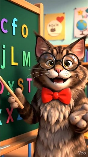 Cat Teaches the Alphabet 😺🔤 Learn ABC the Fun Way!