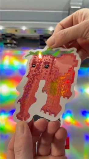 Printing Strawberry Elephant Roblox Sticker