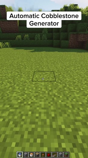 Minecraft Automatic Cobblestone Generator Tutorial
