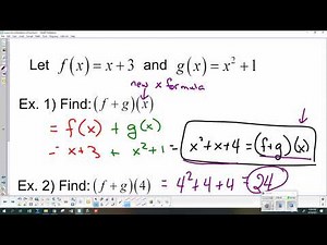 Saxon Advanced Math Lesson 24 Combinations of Functions