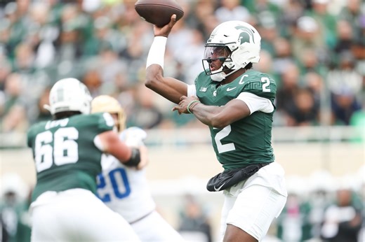 Michigan State PFF grades, snap counts: Chiles thrives while Spartans stumble vs. Indiana