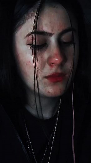 Captivating Dark Aesthetic Portrait with Earphones