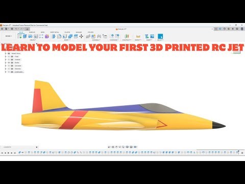 Best way to design your first RC 3D printed jet in Fusion 360/CAD