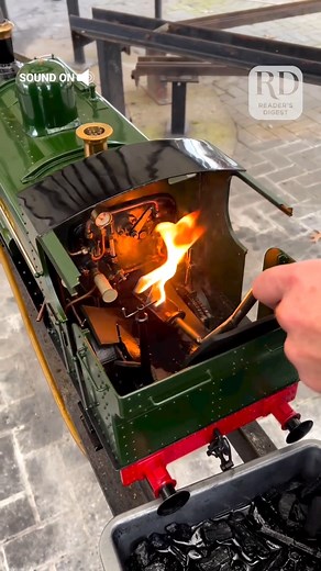 13K views · 128 reactions | How do I get one of these for my backyard?! #steamtrain #train #steamlocomotive #trains #railway #steam #steamengine #modelrailroad #modeltrains #modeltrain #modelrailway #scale | Reader's Digest | Facebook