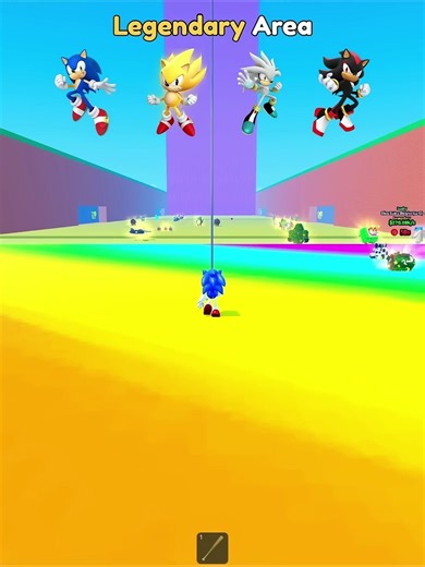 Roblox Tsunami 🌊🦔 Sonic is climbing a rope to escape the giant wave! ⚡